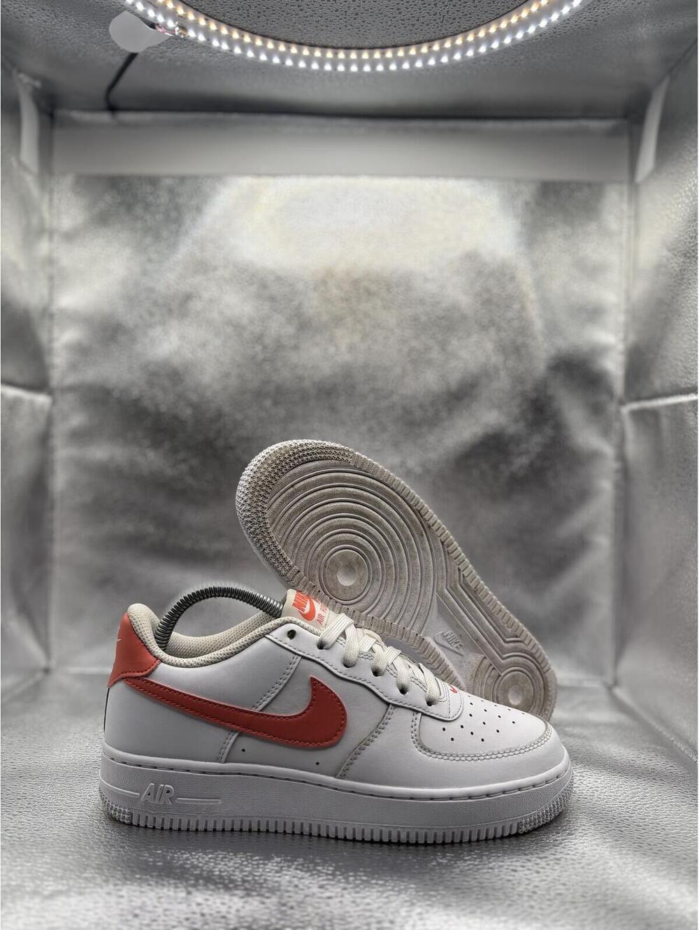Nike Air Force 1 low white magic ember GS